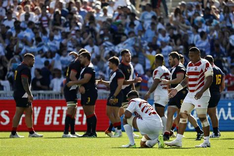 Argentina, Fiji complete Rugby World Cup quarterfinals lineup. Portugal makes history